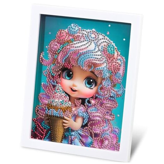 5D Diamond Painting Kits for Kids with Sparkling Gem Art Drills  
