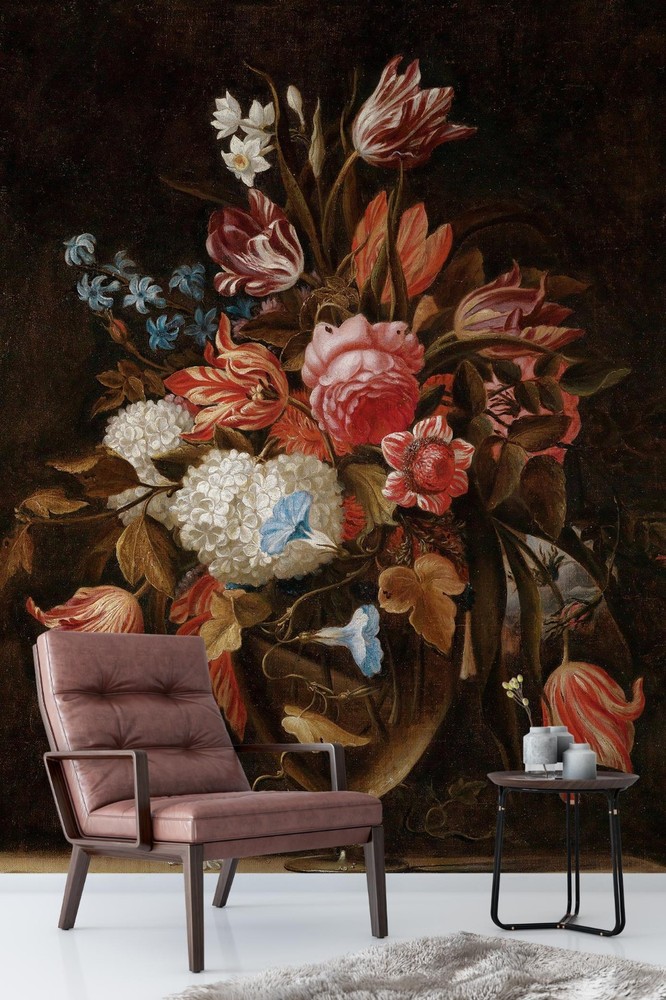 3D Flowers Still Life Oil Painting Wall Murals Wallpaper Murals Wall Sticker 85