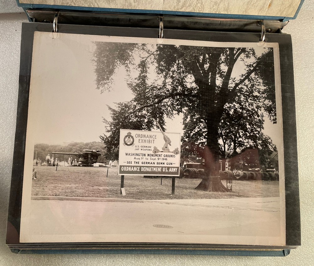 1946 Photo Album 23 Photos WWII German Equipment Washington DC 8x10