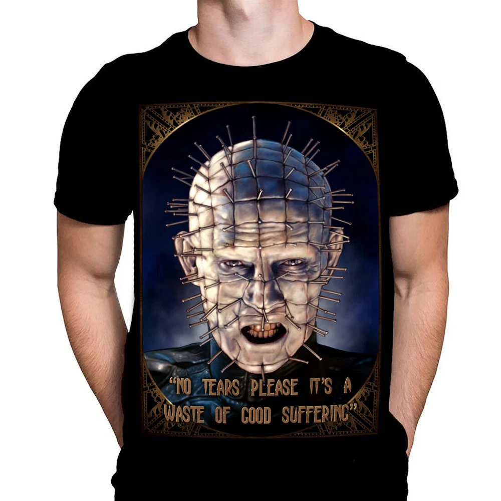 Hellraiser Horror Movie T-Shirt - Good Suffering - Halloween Horror Black Tee