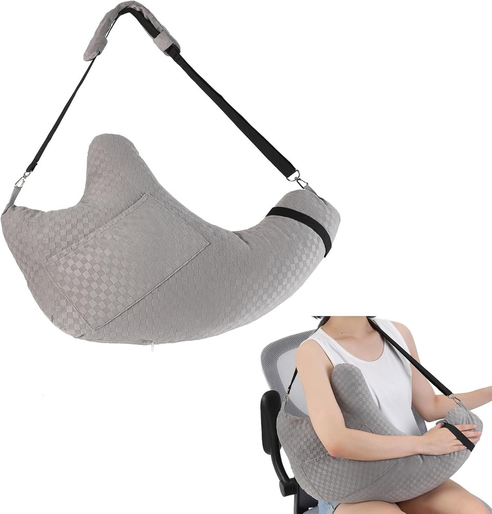 Pillow, Rotator Cuff Pillow for Side Sleeper, Shoulder Pain Relief Removable wit