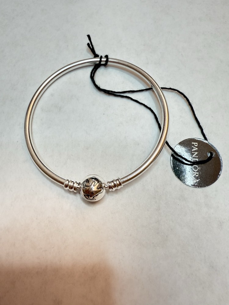 NEW PANDORA 925 Silver O Closure Snake Chain Charm Bracelet 592242C00 6 Inch
