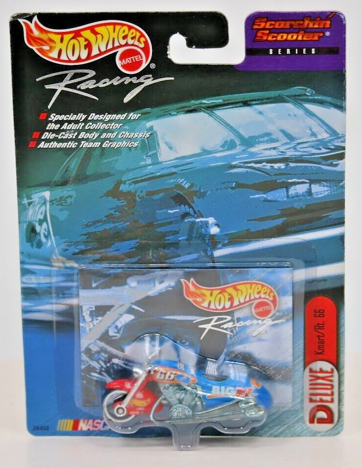 Hot Wheels Racing Deluxe NASCAR #66 Kmart Darrell Waltrip Scorchin' Scooter MOC