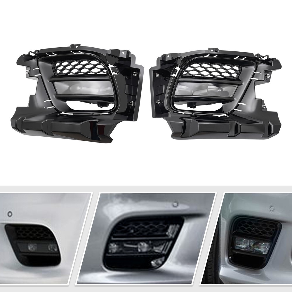 LED Fog Light Lamps W/ Covers Bezel For Jeep Grand Cherokee 2017-2022 LH&RH