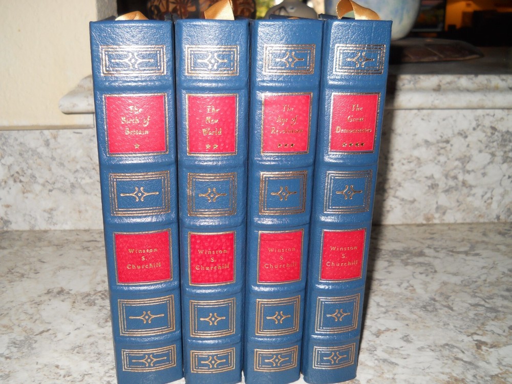 Easton Press Winston Churchill A History of the English Speaking Peoples 4-Volume Set
