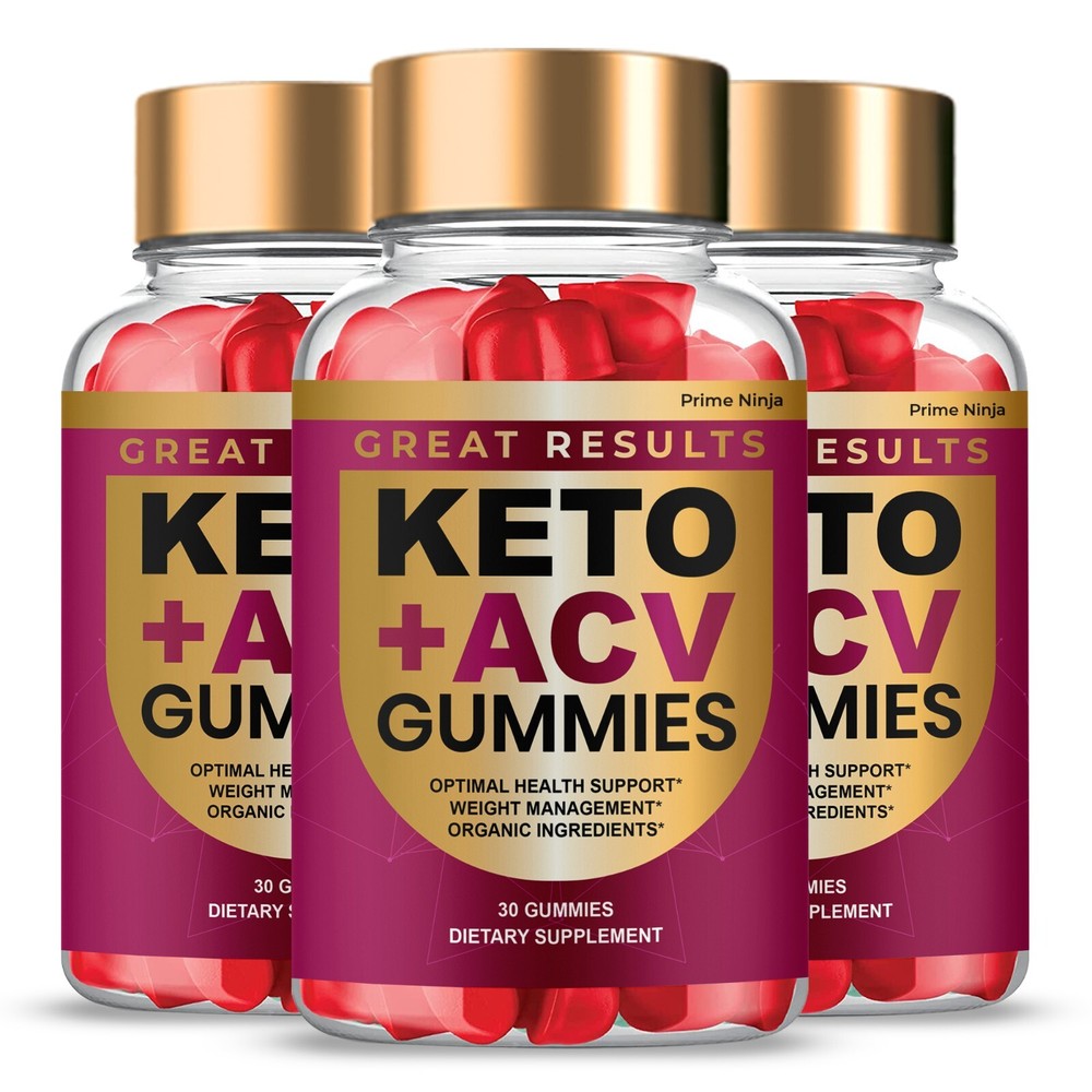 (3 Pack) Great Results Keto ACV Gummies, Max Strength, Advanced Formula, Officia