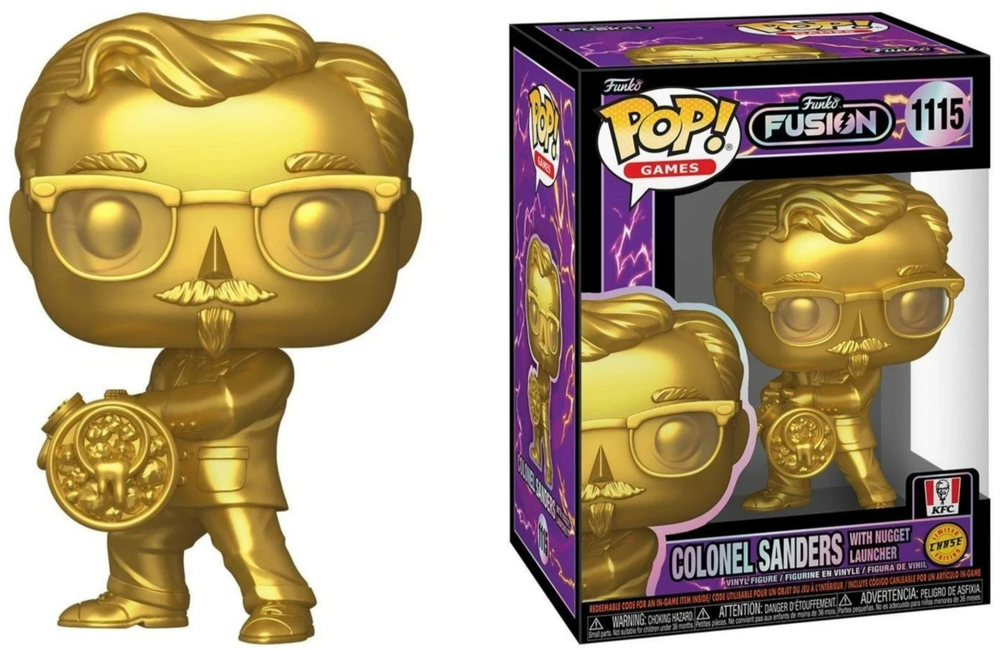NEW Funko Pop! Fusion COLONEL SANDERS w/Nugget Launcher CHASE w/PROTECTOR #1115