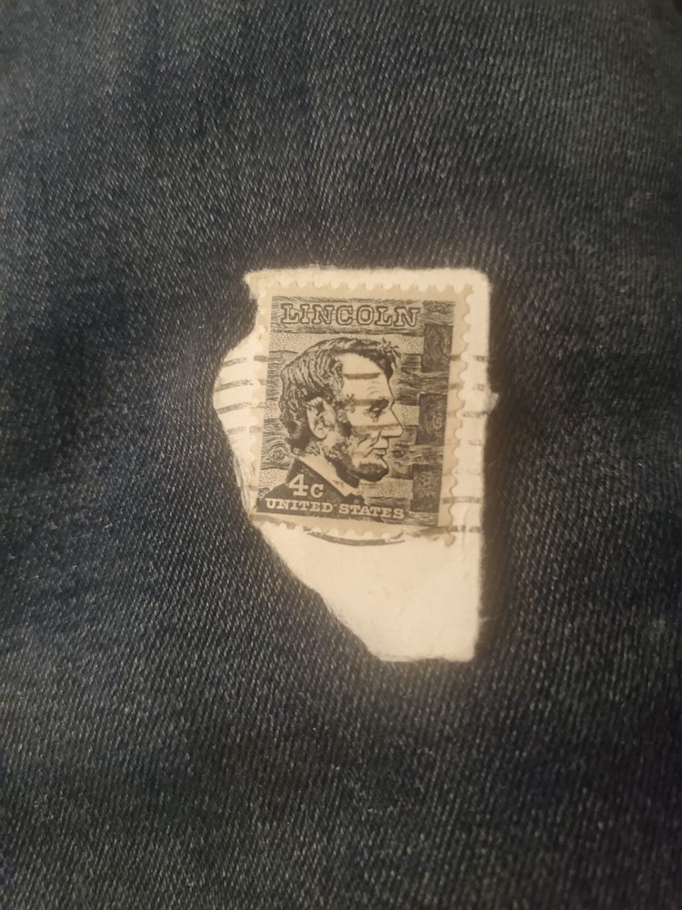 Very Raredirty Fase  Lincoln 4cent Stamp