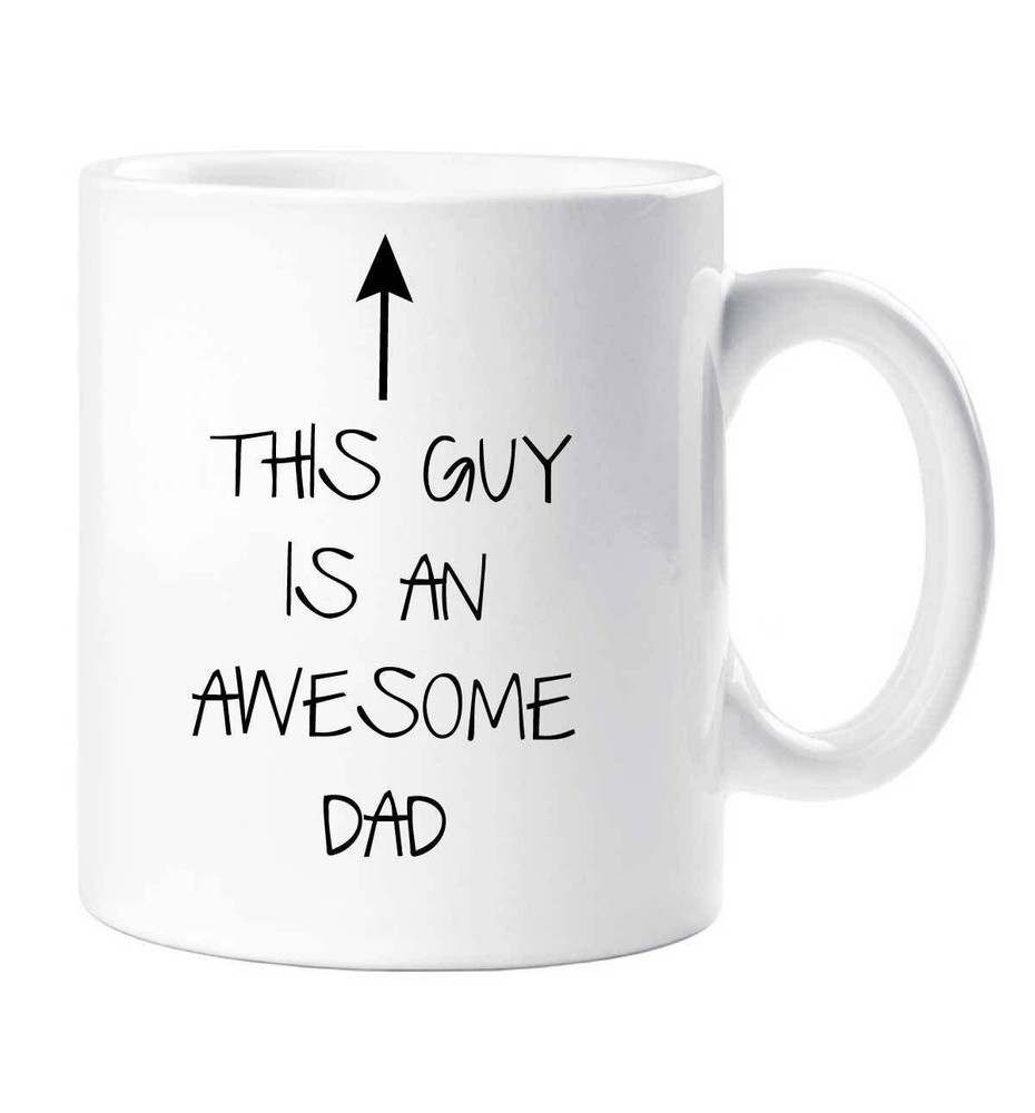 Awesome Dad Ceramic Mug - Funny Novelty Gift for Fathers Day or Birthday