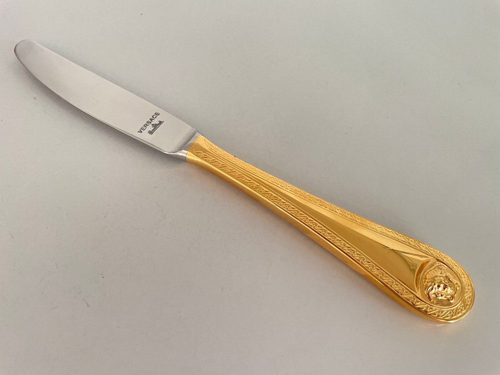 Rosenthal VERSACE Medusa Vergoldet DINNER KNIFE 8 2/3