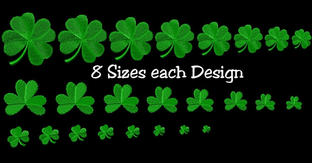 MACHINE EMBROIDERY DESIGNS - Saint Patrick's Day Embroidery Designs - 8 Sizes