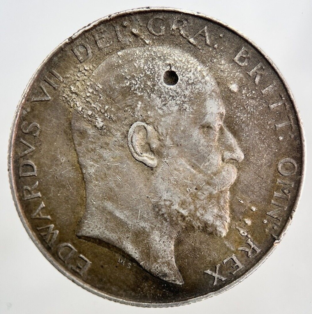 1908 Edward VII Silver Half-Crown Coin | Extremely High Grade Condition