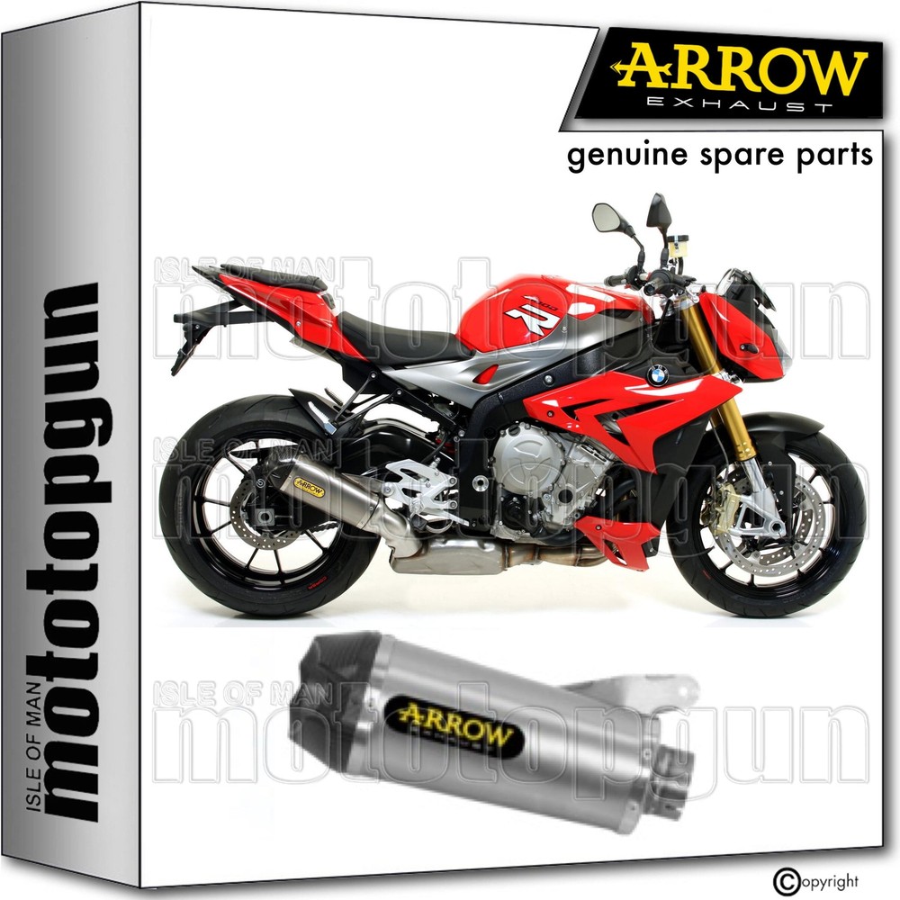 Exhaust titanium carby end cap works arrow bmw s1000 s-1000 r 14/16