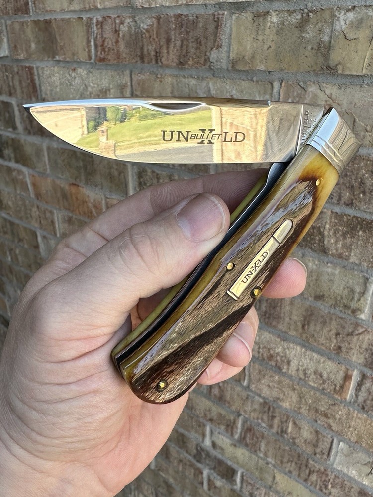 NEW 1 Of 37 SFA 23 GEC GREAT EASTERN CUTLERY ANTIQUE AUTUMN NATURAL BONE KNIFE