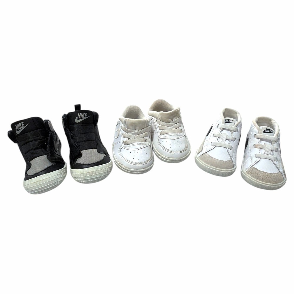 Nike Baby Sneakers Lot (3 Pairs) – Size 3C | Air Jordan AT3745-013 | Neutral