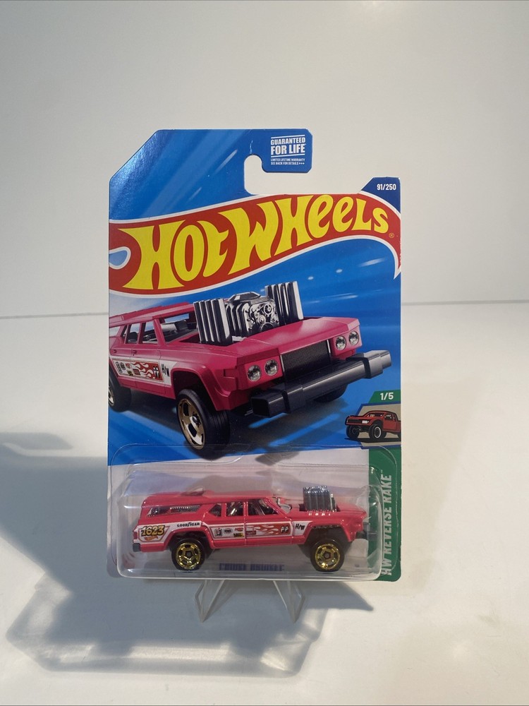 2025 Hot Wheels #91/250 Cruise Bruiser Hw Reverse Rake  1/5 Pink Toy Car New