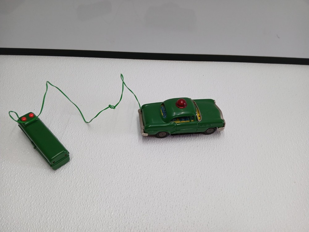 Vintage Remote Control Police Car Wired Light Only Works Mar Line Toys Japan