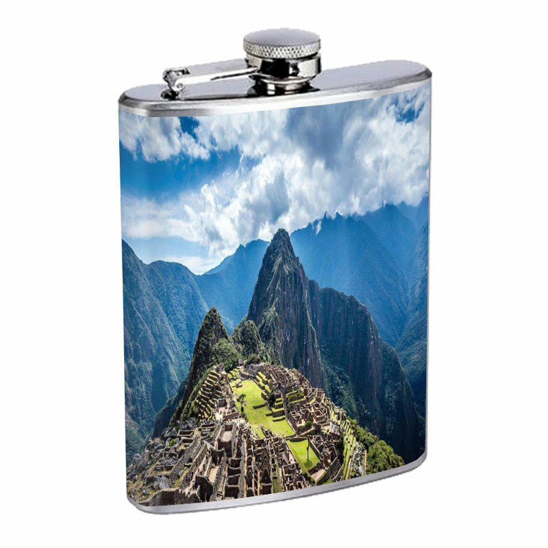 Cusco Peru D1 Flask 8oz Stainless Steel Hip Drinking Whiskey