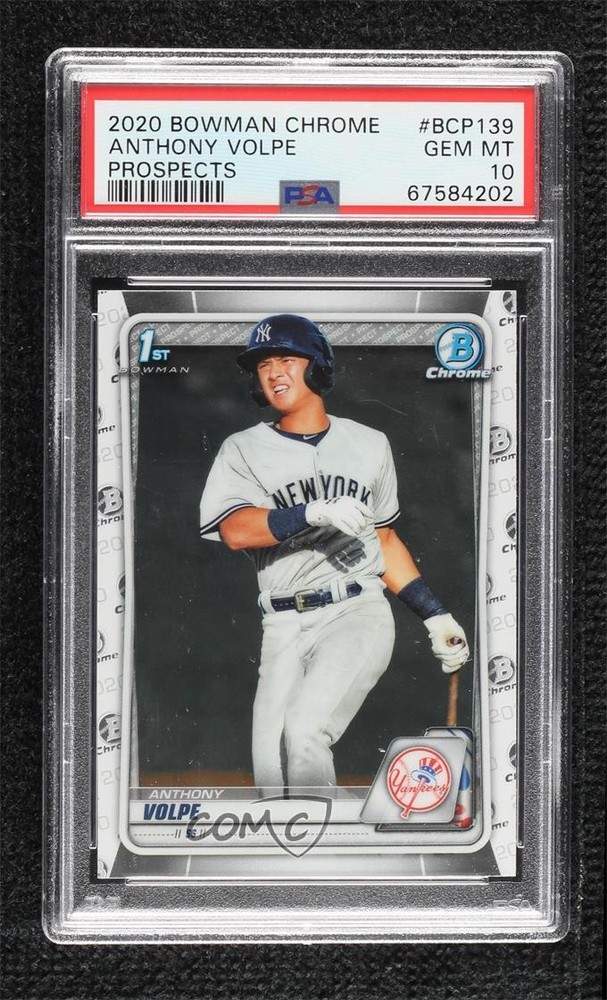2020 Bowman Chrome Prospects Anthony Volpe #BCP-139 PSA 10 GEM MT