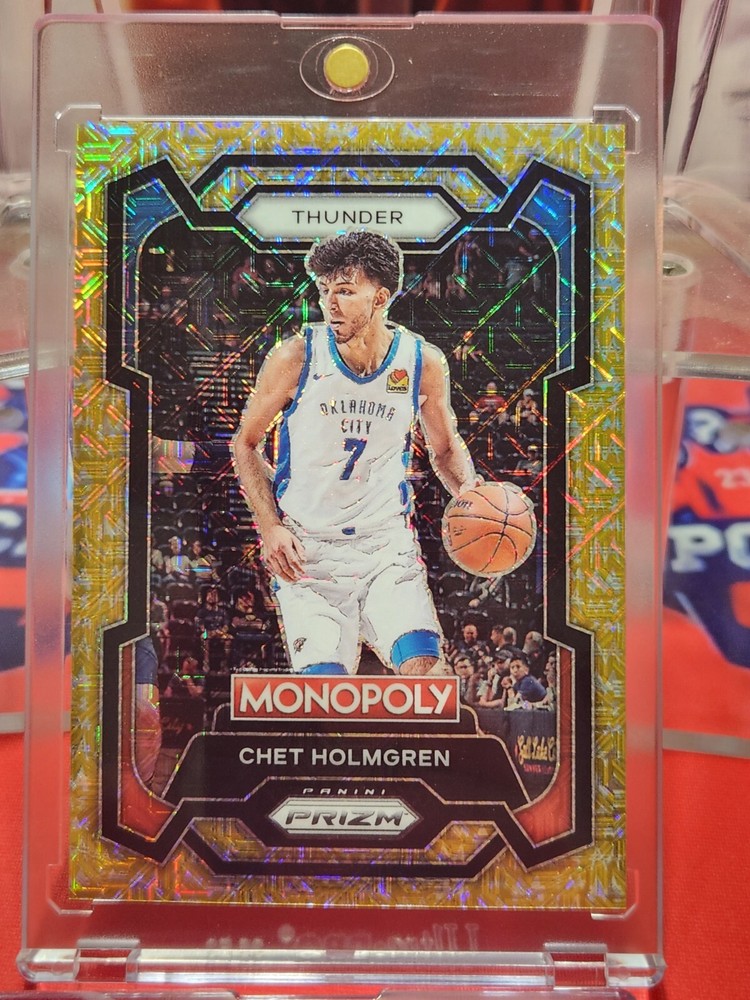 Chet Holmgren 2023-24 Panini Prizm Monopoly GOLD /500 Oklahoma Thunder NM-MT