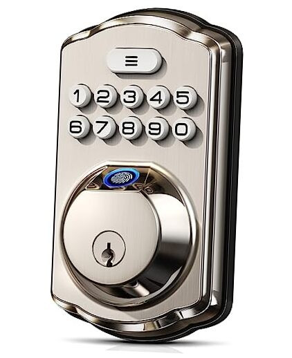 Smart Keyless Fingerprint Door Lock with Electronic Keypad Deadbolt