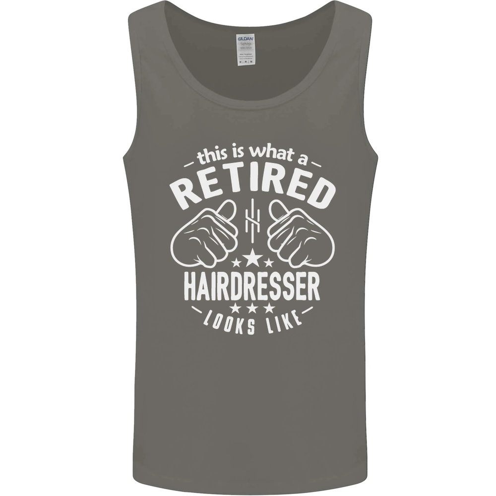 A Retired Hairdresser Looks Like Mens Vest Tank Top