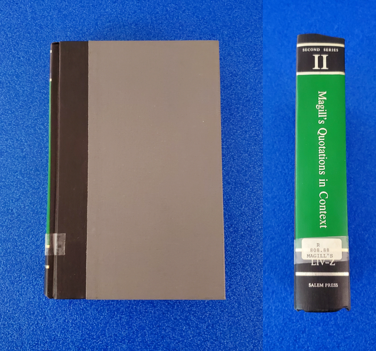 FIRST EDITION MAGILL'S QUOTATIONS IN CONTEXT - PUB. 1969 SECOND SERIES II LIV-Z