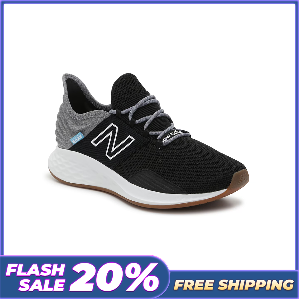 [ FLASH SALE ] -New Balance Women's Fresh Foam ROAV V1 Sneaker - Black/Gray-image