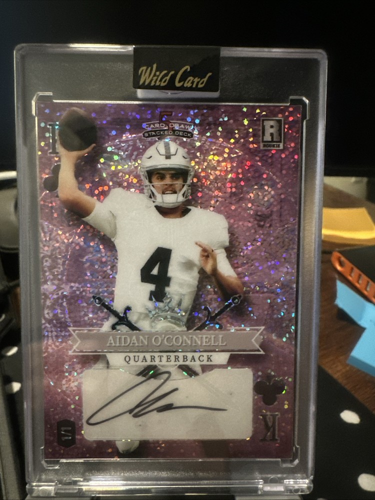 2023 Wildcard 5 Card Draw Stacked Aiden O’Connell 1/1 RC Auto