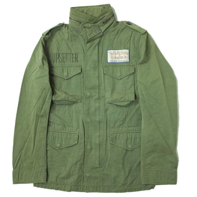 WACKO MARIA M65 Jacket UPSETTER ROCK STEADY PEOPLE Rio De Janeiro Olive Size S