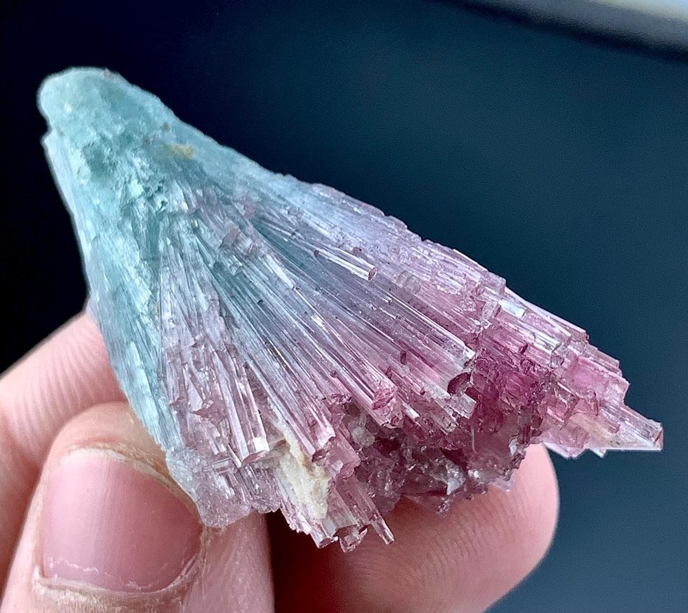 Bi Colour Bunch Of Tourmaline Crystal Specimen From Afghanistan 152 Carat