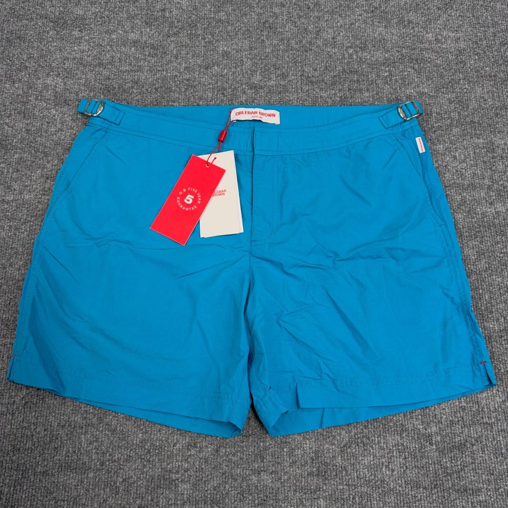 Orlebar Brown Swim Short 36 Veranda Blue Line Swim Trunk 5.5