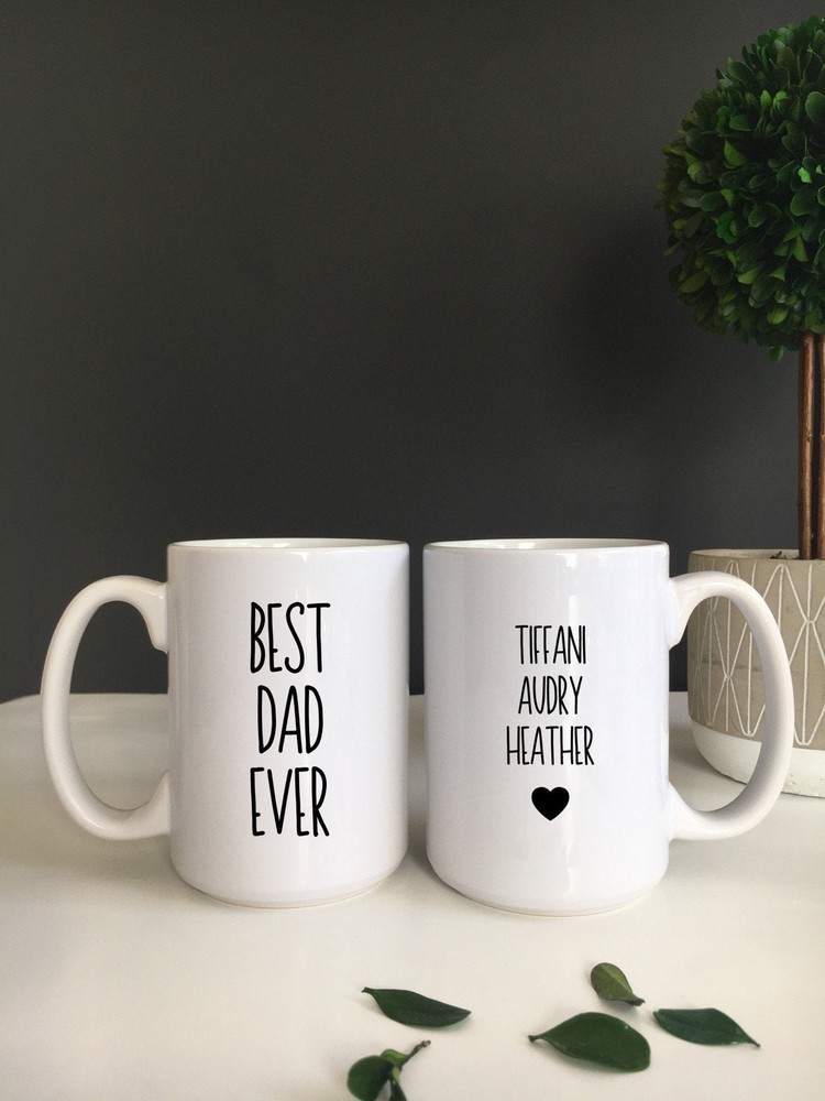 Best Dad Ever Mug Father's Day Gift For Dad Personalized Dad Gift From Children