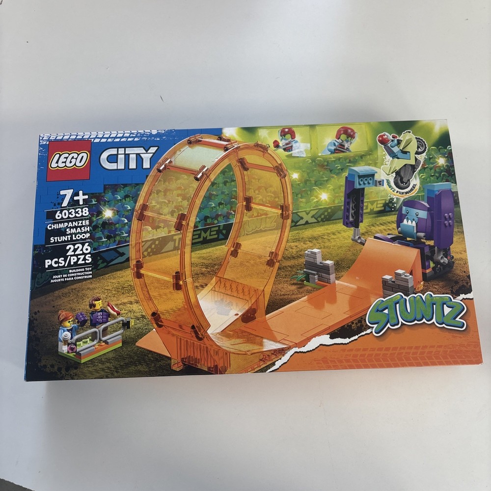 Lego City Smashing Chimpanzee Stunt Loop 60338 Building Kit 226 Pcs