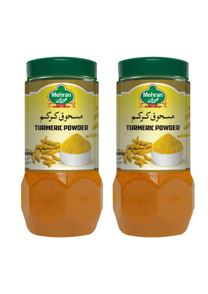 Mehran Premium Turmeric Powder 100g Twin Pack Bright Yellow Free Global Shipping