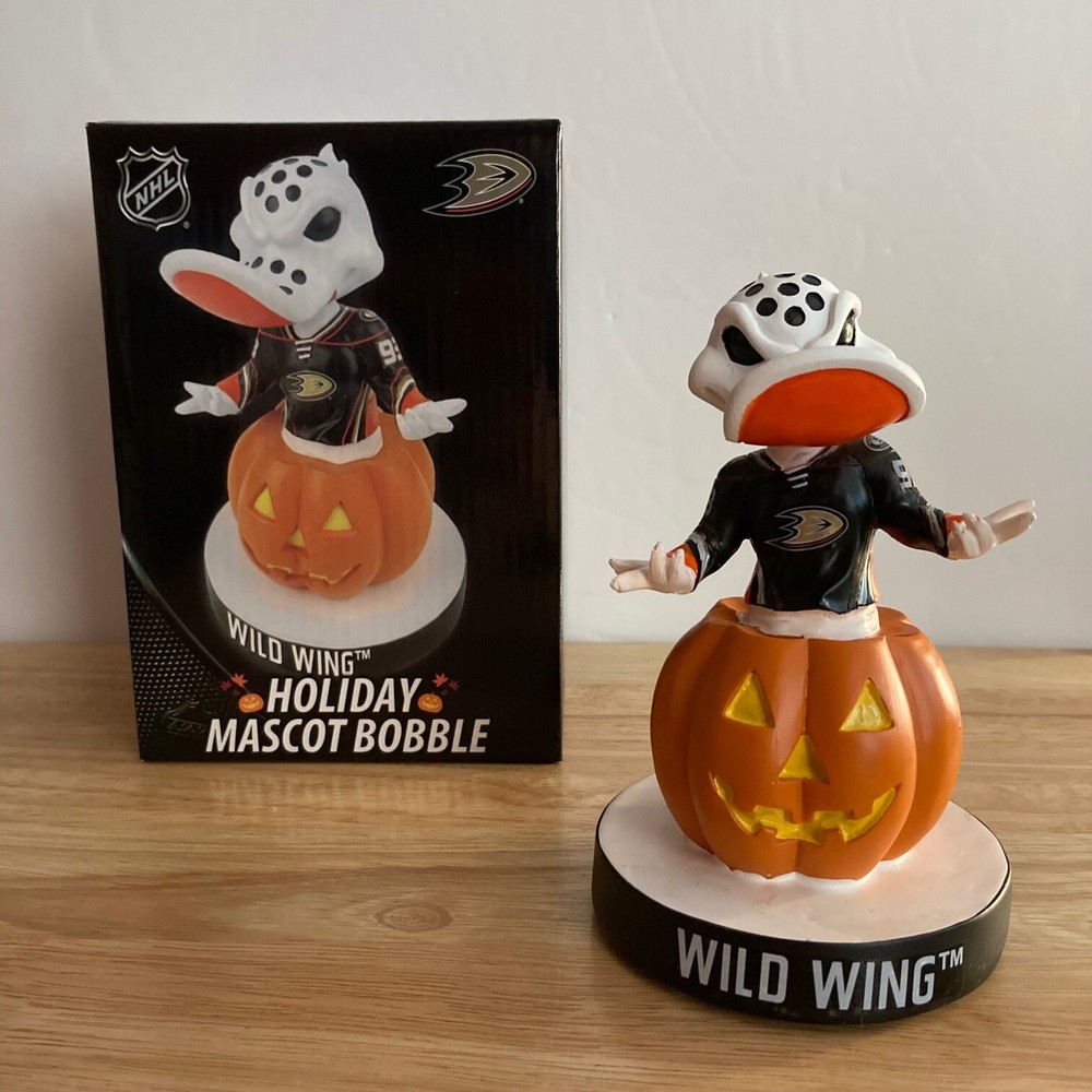 NHL Anaheim Ducks Wild Wing Mascot Bobblehead - Halloween *LIMITED TO 300*