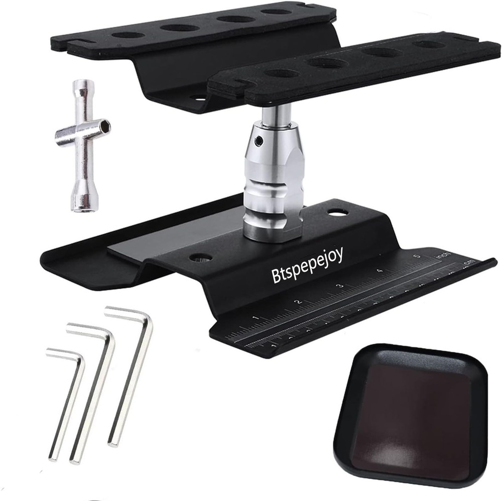 Aluminum RC Car Repair Stand with 360-Degree Rotating Lift for Easy Maintenance