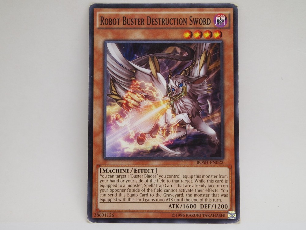 YuGiOh LP 1st Ed Robot Buster Destruction Sword Common BOSH-EN022