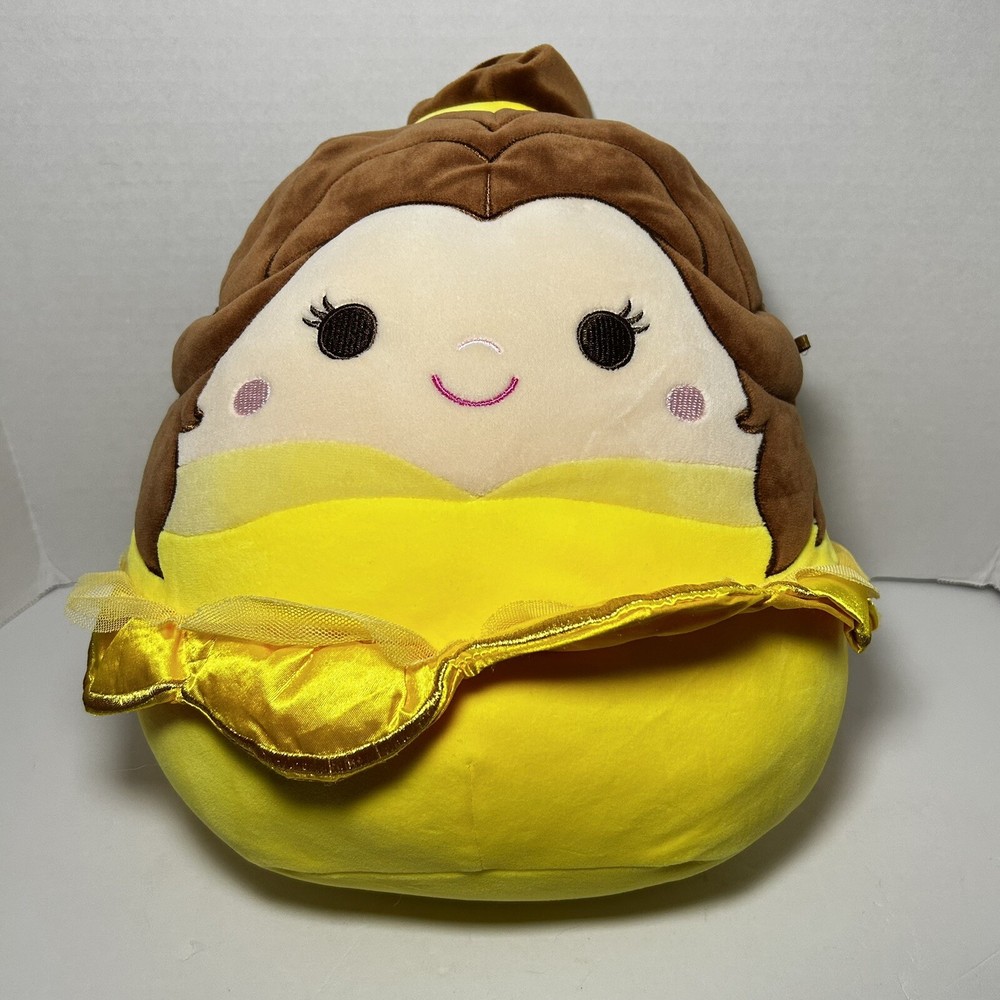Belle Squishmallow 16” Beauty And The Beast Princess Plush Yellow