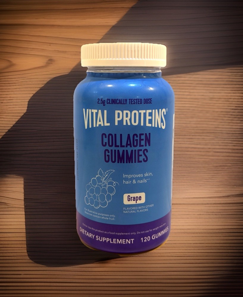 Vital Proteins Collagen Peptides Grape Flavored Dietary Supplement 120 Gummies