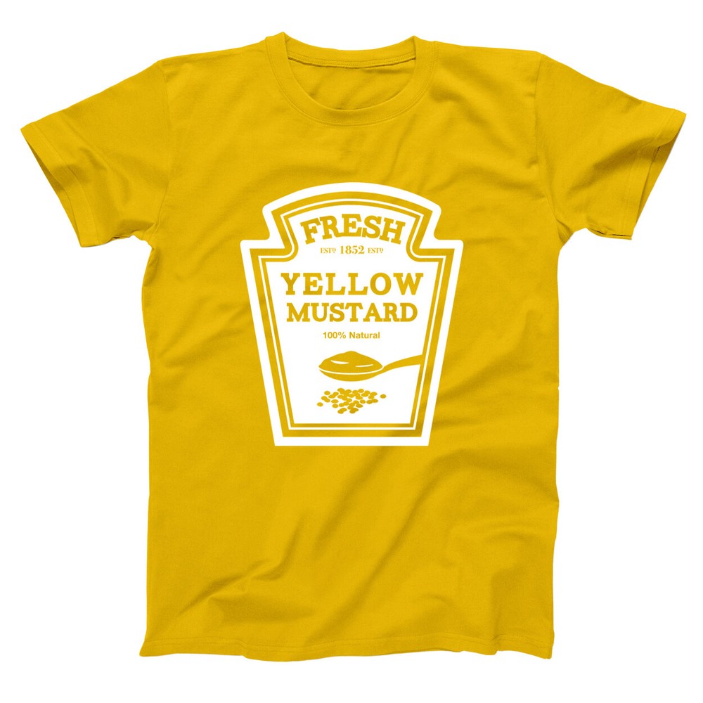 Mustard Costume Funny Halloween Humor Set Gold Basic Men's T-Shirt