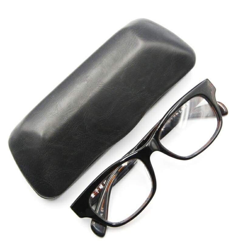 Kaneko Glasses Gan Kyou Glass Frame Kb-06 Kishu Bincho Charcoal Collective Aceta