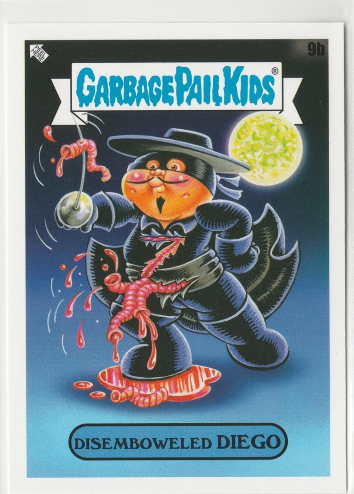 Disemboweled Diego #9b Garbage Pail Kids GPK 2022 Book Worms Series