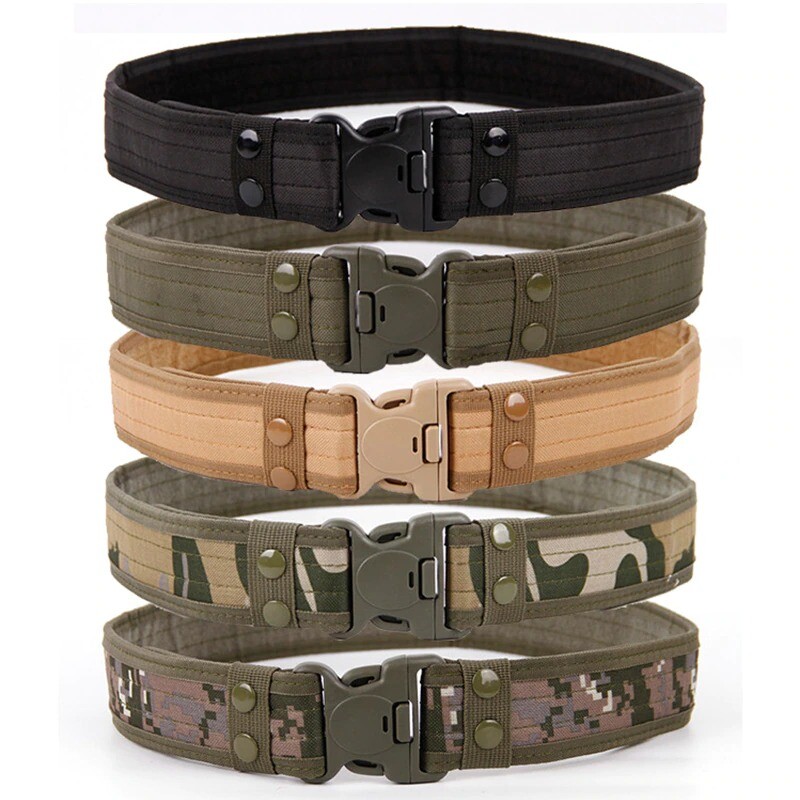Mens Tactical Military Combat Army Canvas Buckle Belt Fashion casual Waistband