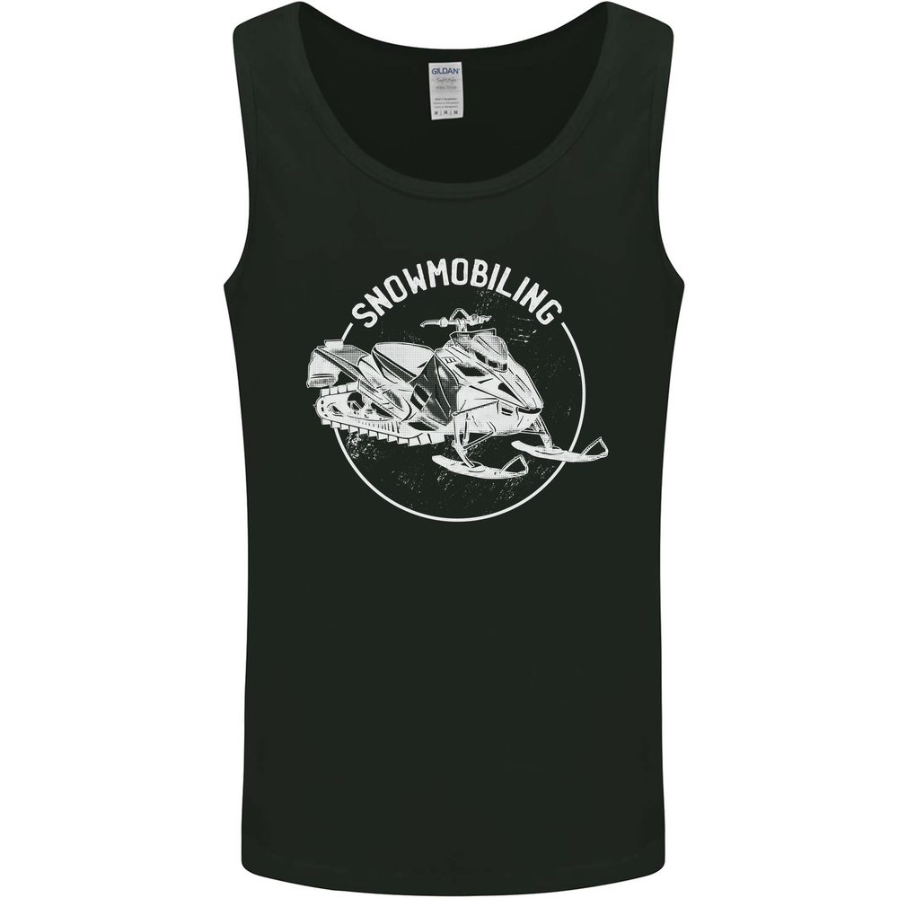 Winter Sports A Snowmobile Mens Vest Tank Top