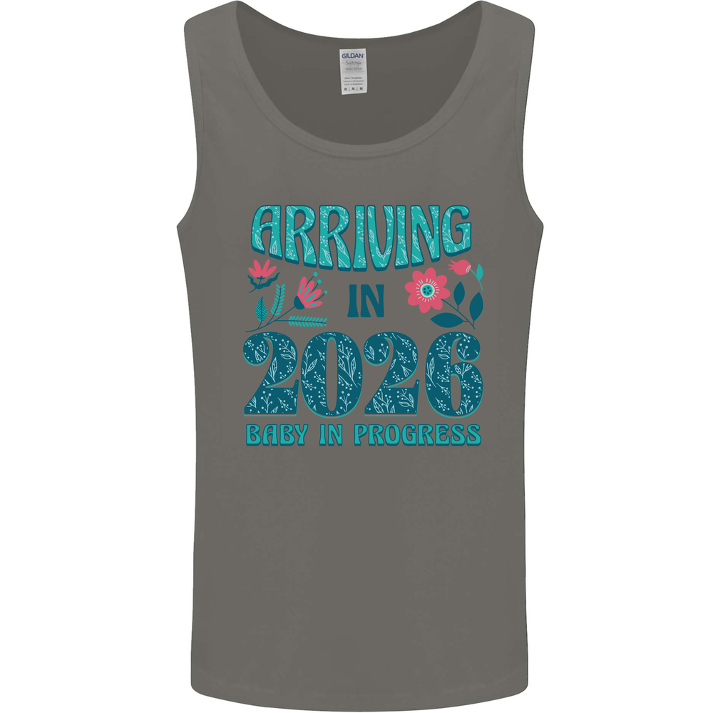 Arriving 2026 New Baby Pregnancy Pregnant Mens Vest Tank Top