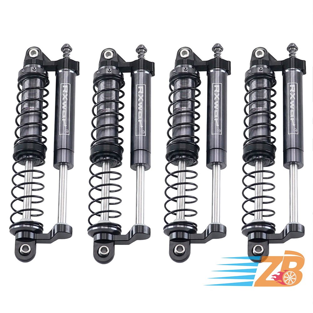 Adjustable Oil L=105mm Negative Pressure Shock Absorber Double Damper For 1/8Car