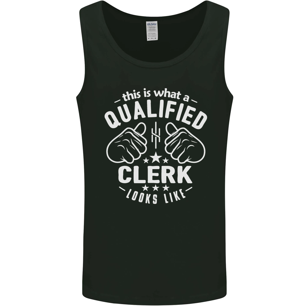 This Is What a Qualified Clerk Looks Like Mens Vest Tank Top
