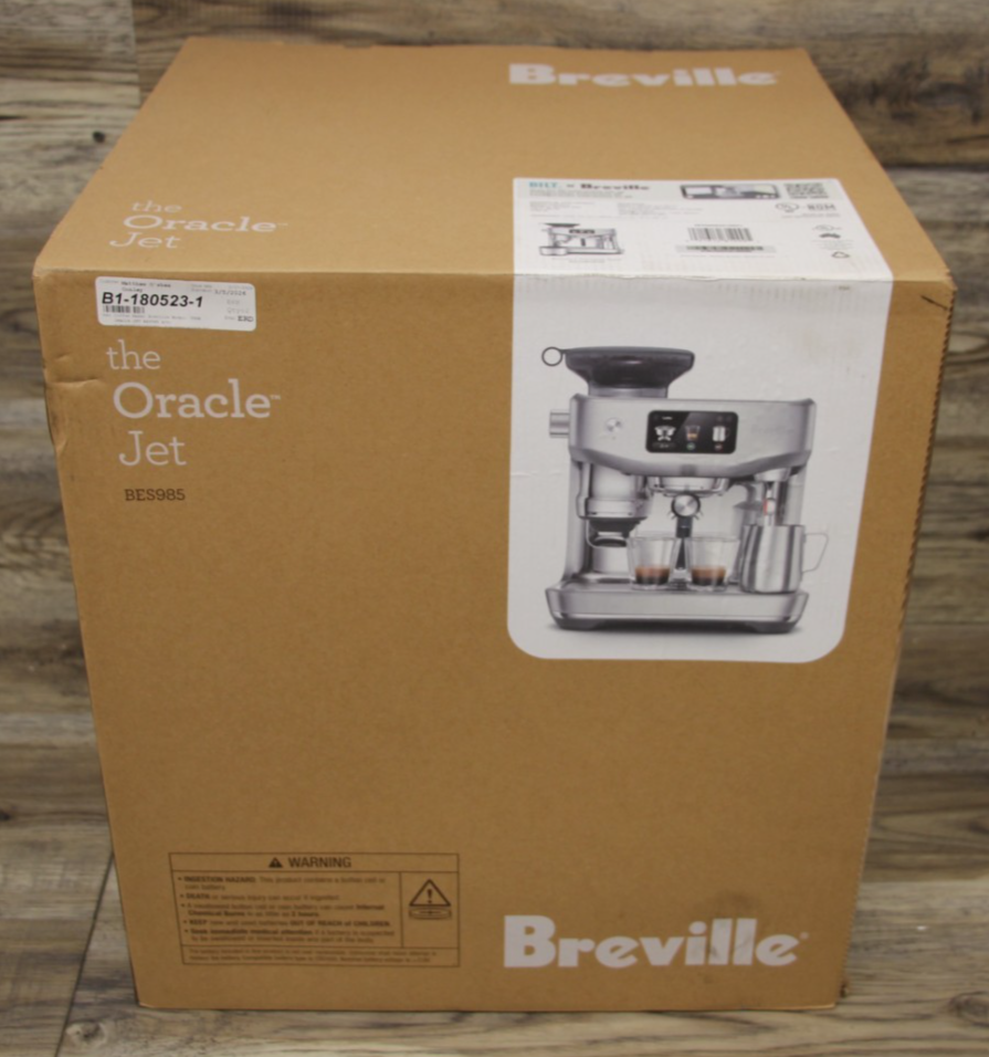 Breville Oracle Jet Espresso Machine Brushed Stainless Steel BES985BSS1BNA1