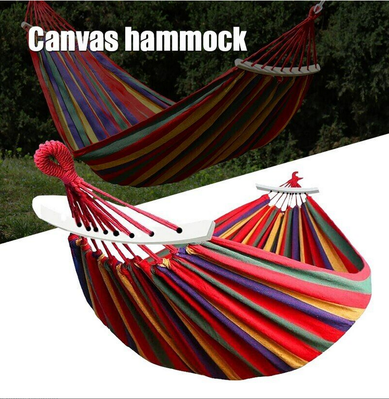 Camping Hammock Chair Bed Outdoor Hanging Swing Sleeping Garden Outdoor 1Person
